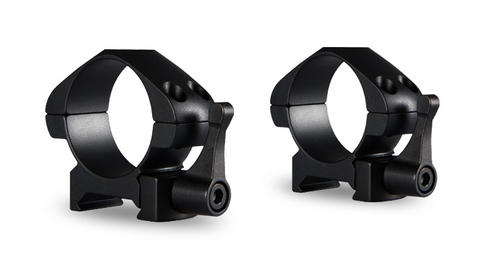 Hawke Precision 30mm 2 Piece QR Weaver Steel Ring Mounts - High