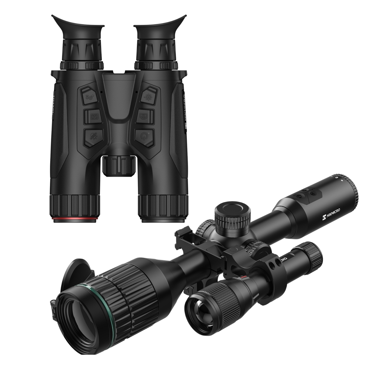 **BLACK FRIDAY OFFER** HIKMICRO Habrok 384x288 35mm Multi-Spectrum Thermal / Digital LRF Binoculars + ALPEX Day and Night Riflescope with 850nm IR Illuminator