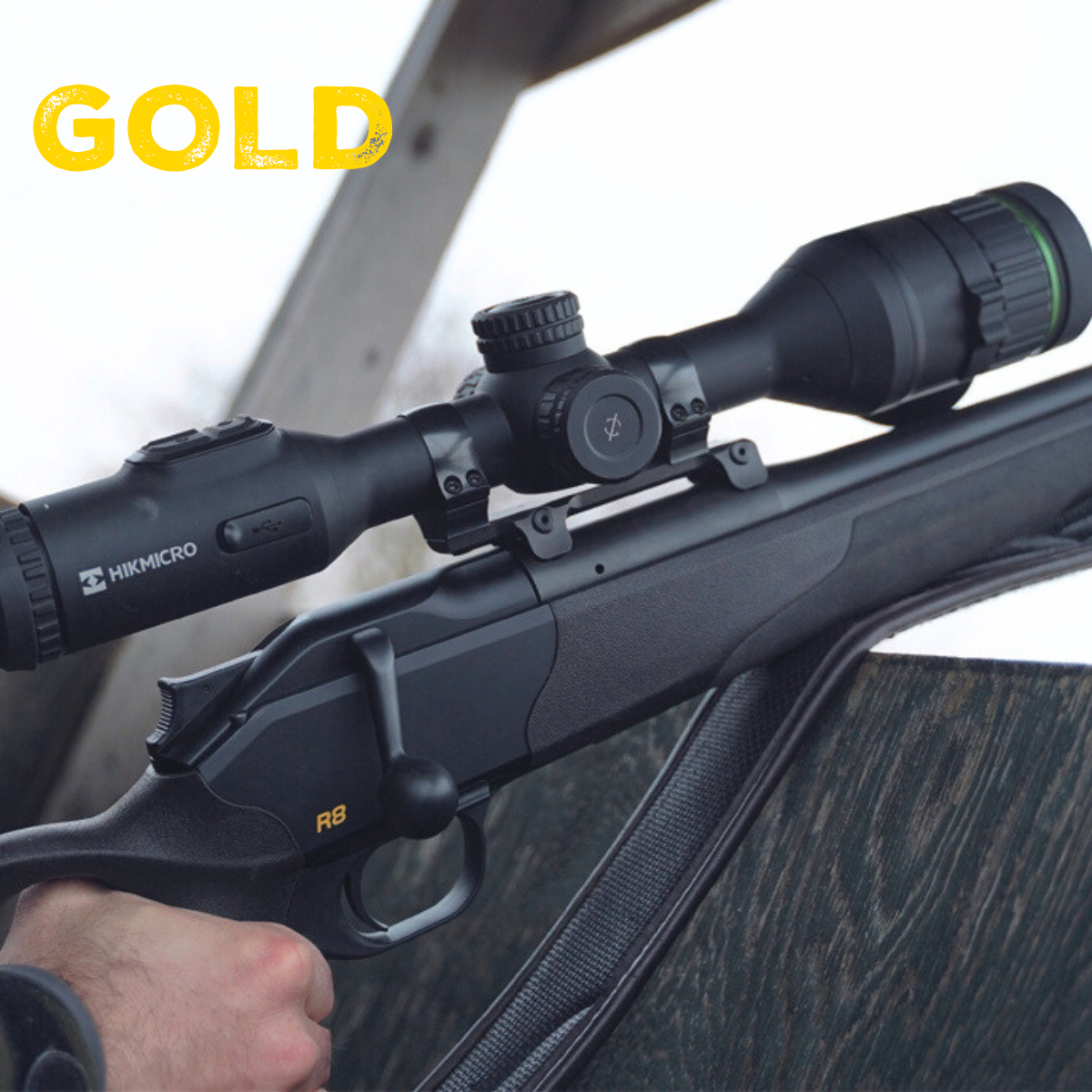 HIKMICRO Alpex A50EL 4K UHD Sensor LRF Digital Day & Night Rifle Scope with Ballistics Calculator