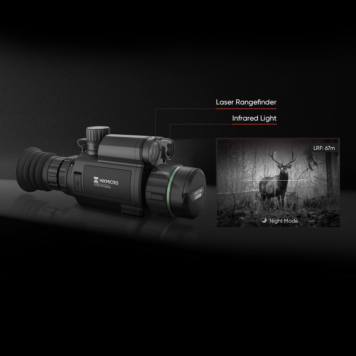 HIKMICRO HM-C32F Cheetah LRF Night Vision Rifle Scope