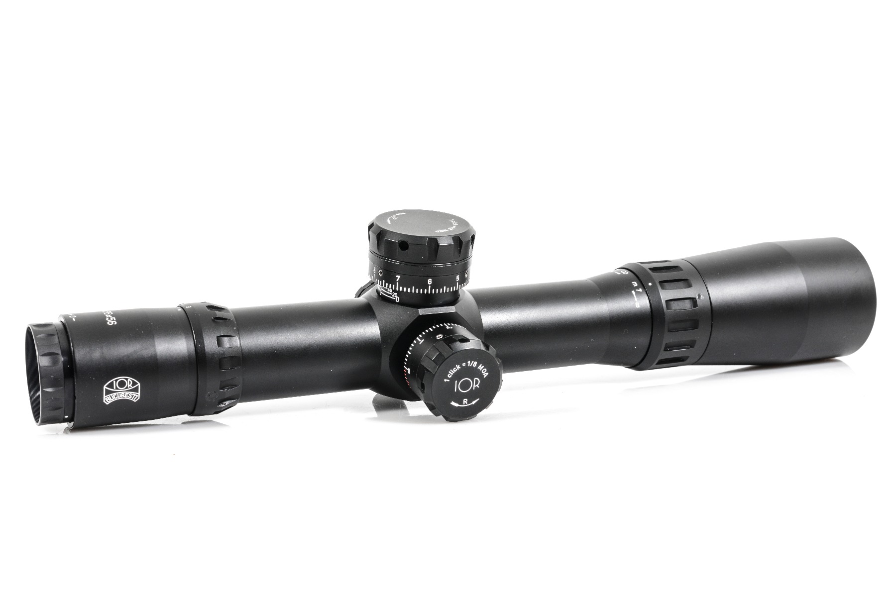 IOR Nemesis 9-36x56 FFP Illuminated MOA 1/8 MOA 40mm Zero Stop Rifle Scope with Free Rings