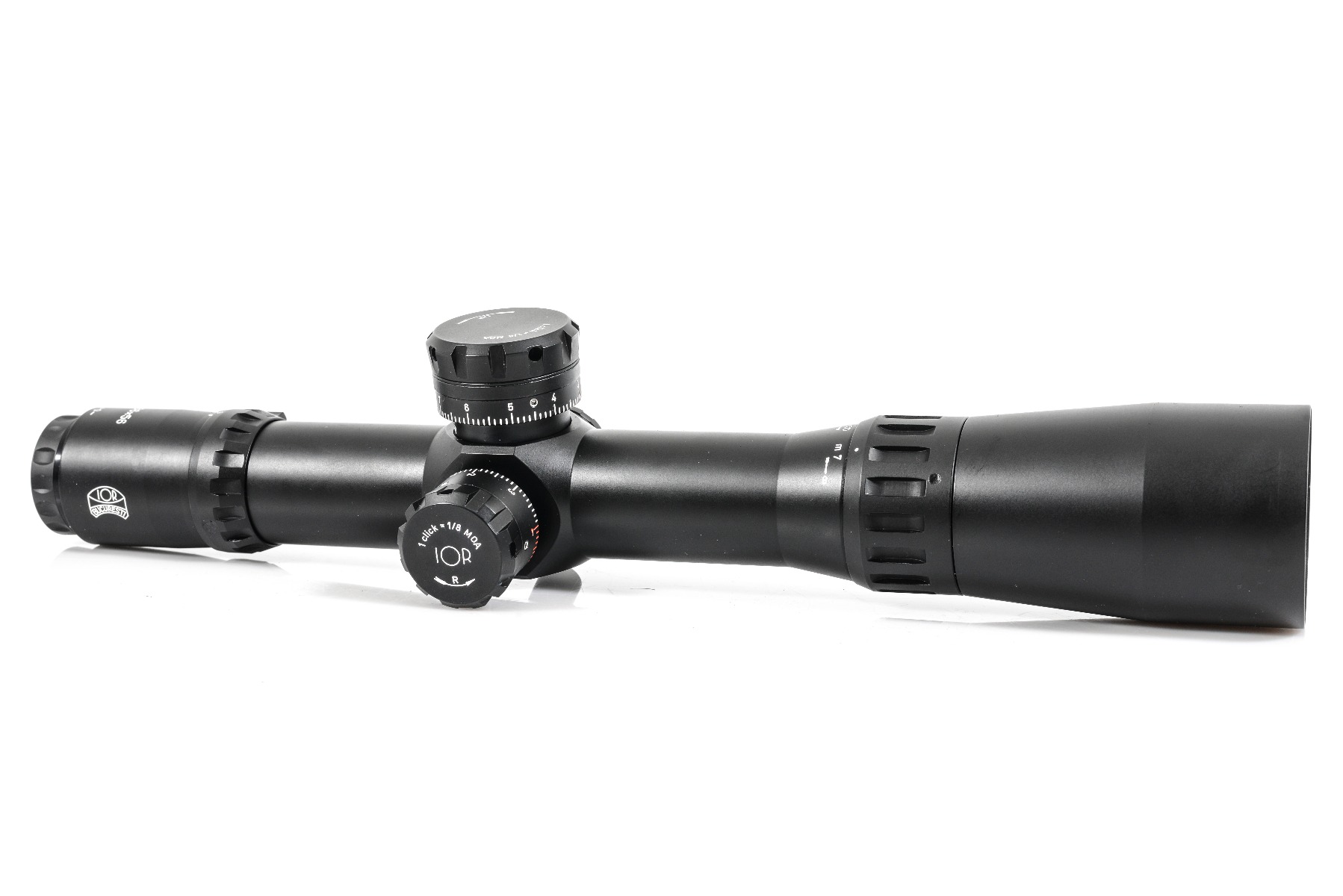 IOR Nemesis 9-36x56 FFP Illuminated MOA 1/8 MOA 40mm Zero Stop Rifle Scope with Free Rings