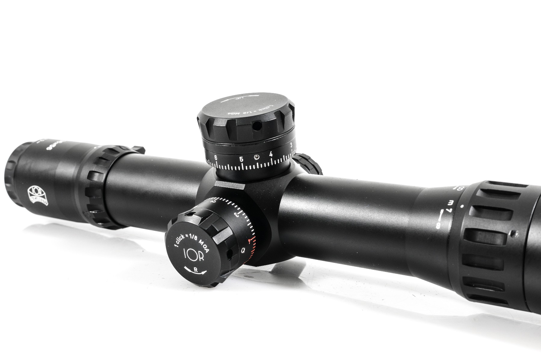 IOR Nemesis 9-36x56 FFP Illuminated MOA 1/8 MOA 40mm Zero Stop Rifle Scope with Free Rings
