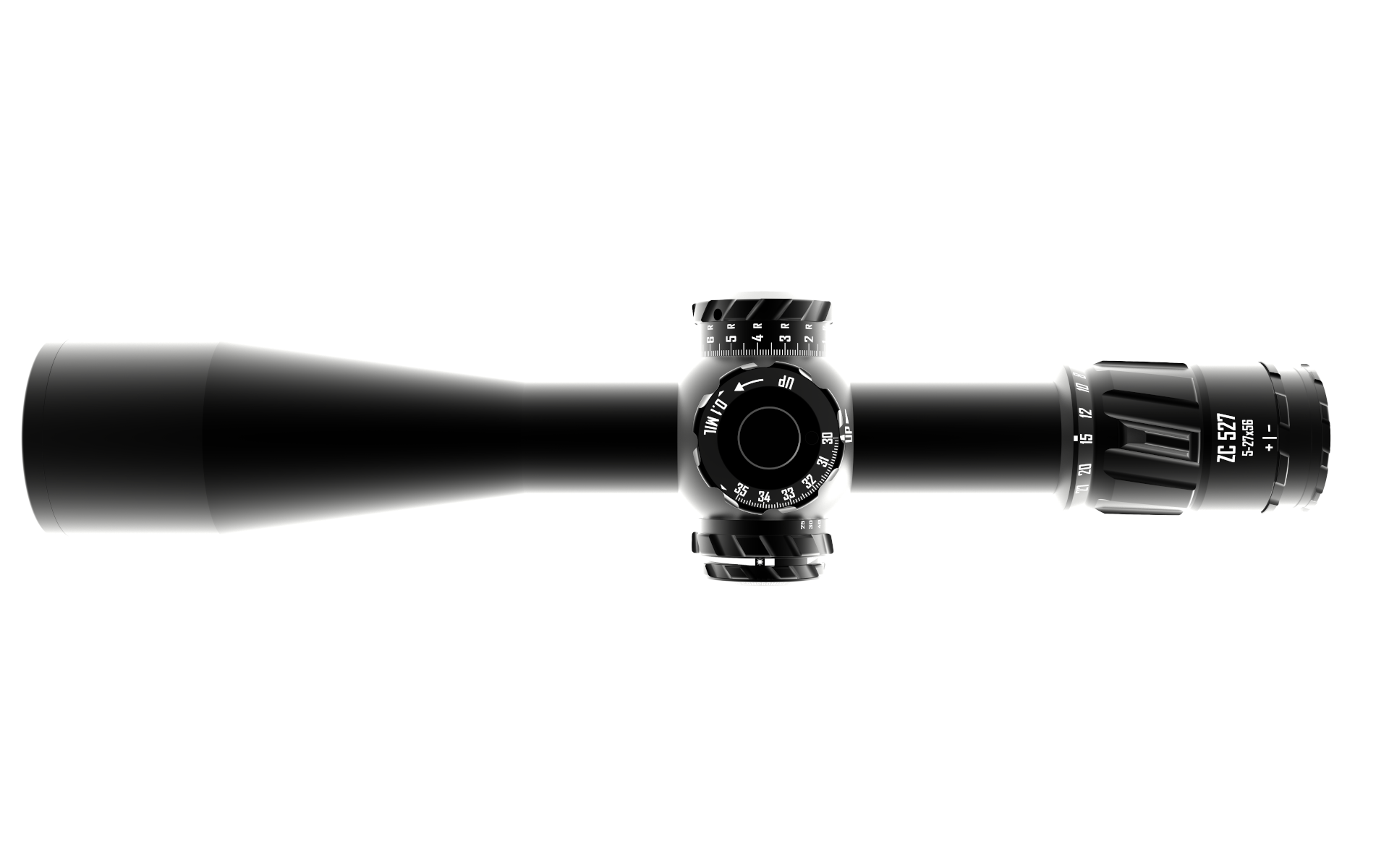 Zero Compromise Optic (ZCO) ZC527 5-27X56 FFP Illuminated 0.1 MIL MPCT3X Rifle Scope (+ZCO 2pc Rings)