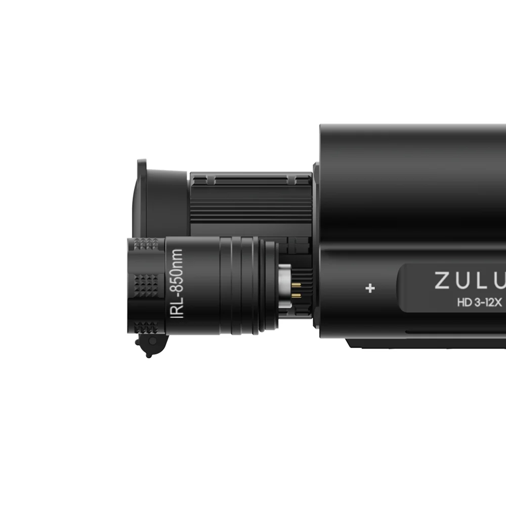 DNT Optics ZULUS HD 3-12X Digital Night Vision Scope With LRF And Ballistic Calculator (Includes PM20L Picatinny Rail)